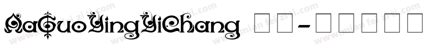 AaGuoYingYiChang 常规字体转换